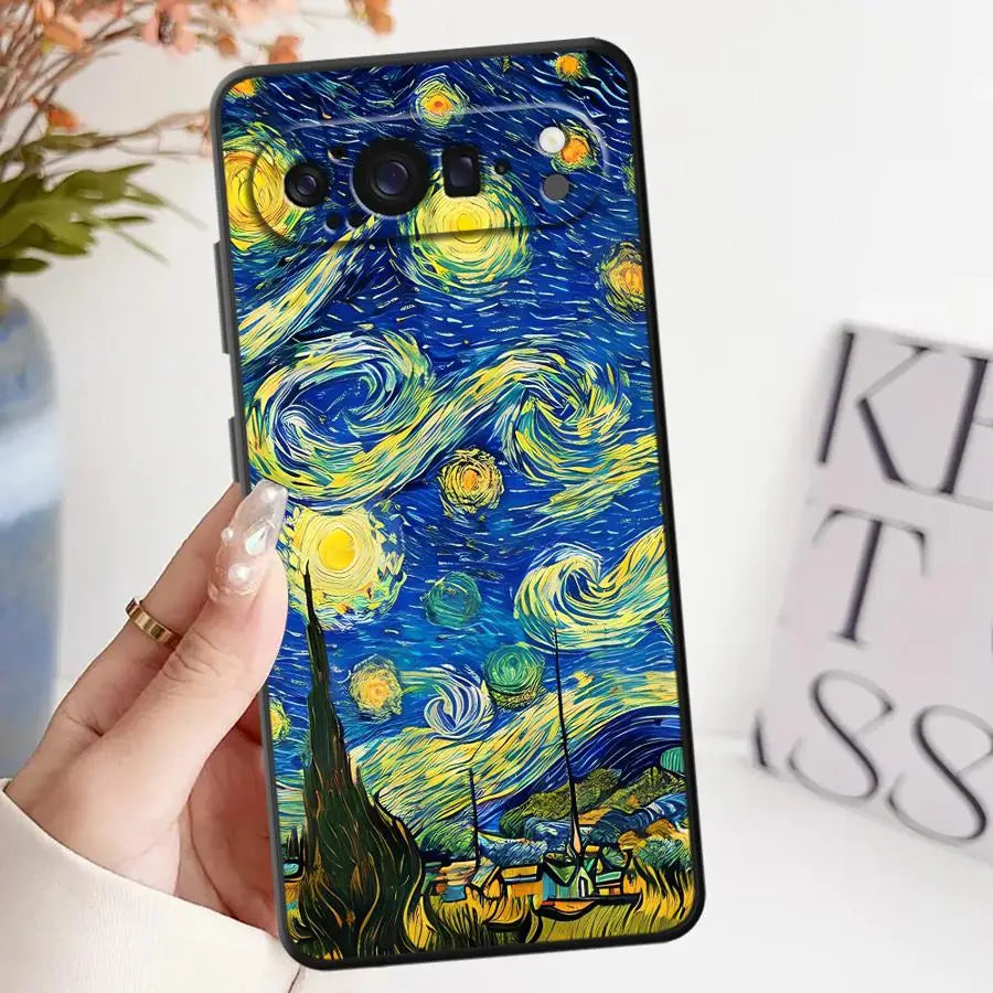 Funda Phone Cover Case for Google Pixel 7a 9a 8a 10 9 Pro XL 6 7 8 Pro 6a Van Gogh's Starry Sky