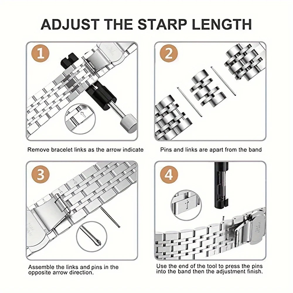 Stainless Steel Strap For Apple Watch Band Series 12/11/10/9/8/7/6/5/SE 3 Metal Bracelet For iWatch Ultra 4 49mm 45mm 44mm 46mm