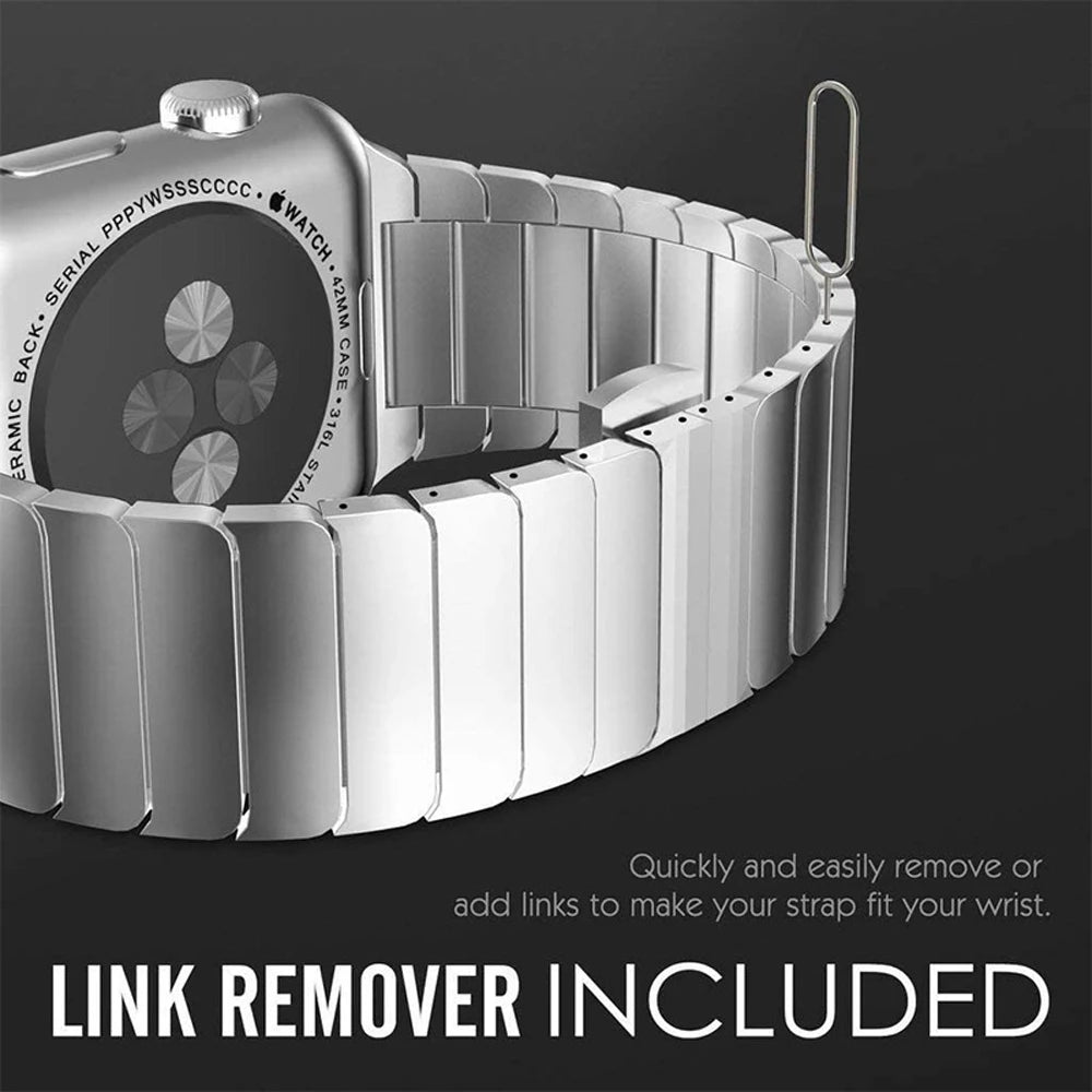 Bracelet Strap For Apple Watch Band 40 46 42 44 45 49mm Stainless Steel Wristband For iWatch Series 12/11/10/9/8/7/6/SE3 Ultra 4