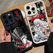 Anime Berserk Guts Phone Case for iPhone 17 16e 16 15 14 13 12 11 Air Pro Max Mini XR XS X 7 8 6 6s Plus Soft TPU Back Cover