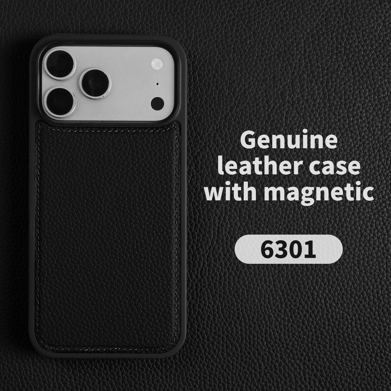 Premium Lychee Genuine Leather Case For iphone 17 Pro Max 17e 16e Air 14 13 12 11 15 16 Pro Max Phone Back Cover Case Coque Capa