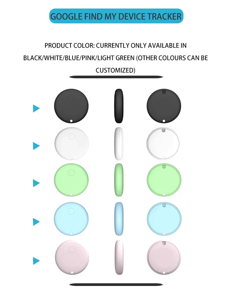 Android Anti-lose Tracker for Google Find My Positioning Far Away Finder Voice Locate Suitcase Keys Bag Toys Smart Airtag