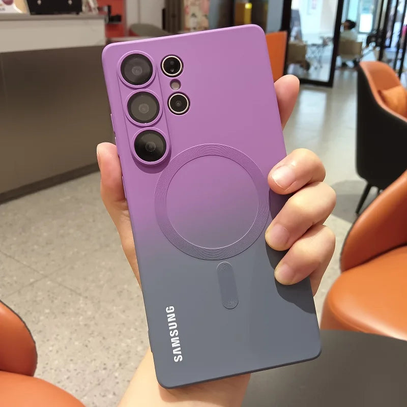 Comes With Lens Film Gradient Color Case For Samsung Galaxy S26 S25 FE S24 S23 S22 S21 S20 Ultra Plus S20 FE Soft Silicone Cover
