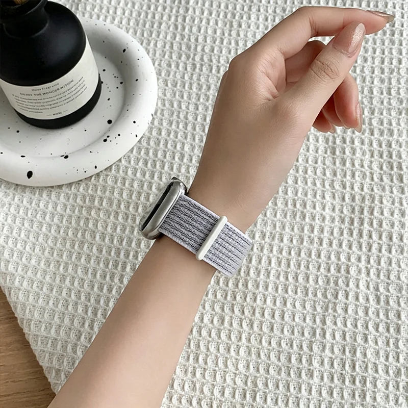 Nylon Loop Strap for Apple Watch Band 46mm 40 44 45mm 41mm  Breathable Bracelet for IWatch Series 11 10 9 8 7 Ultra3 2 49mm band
