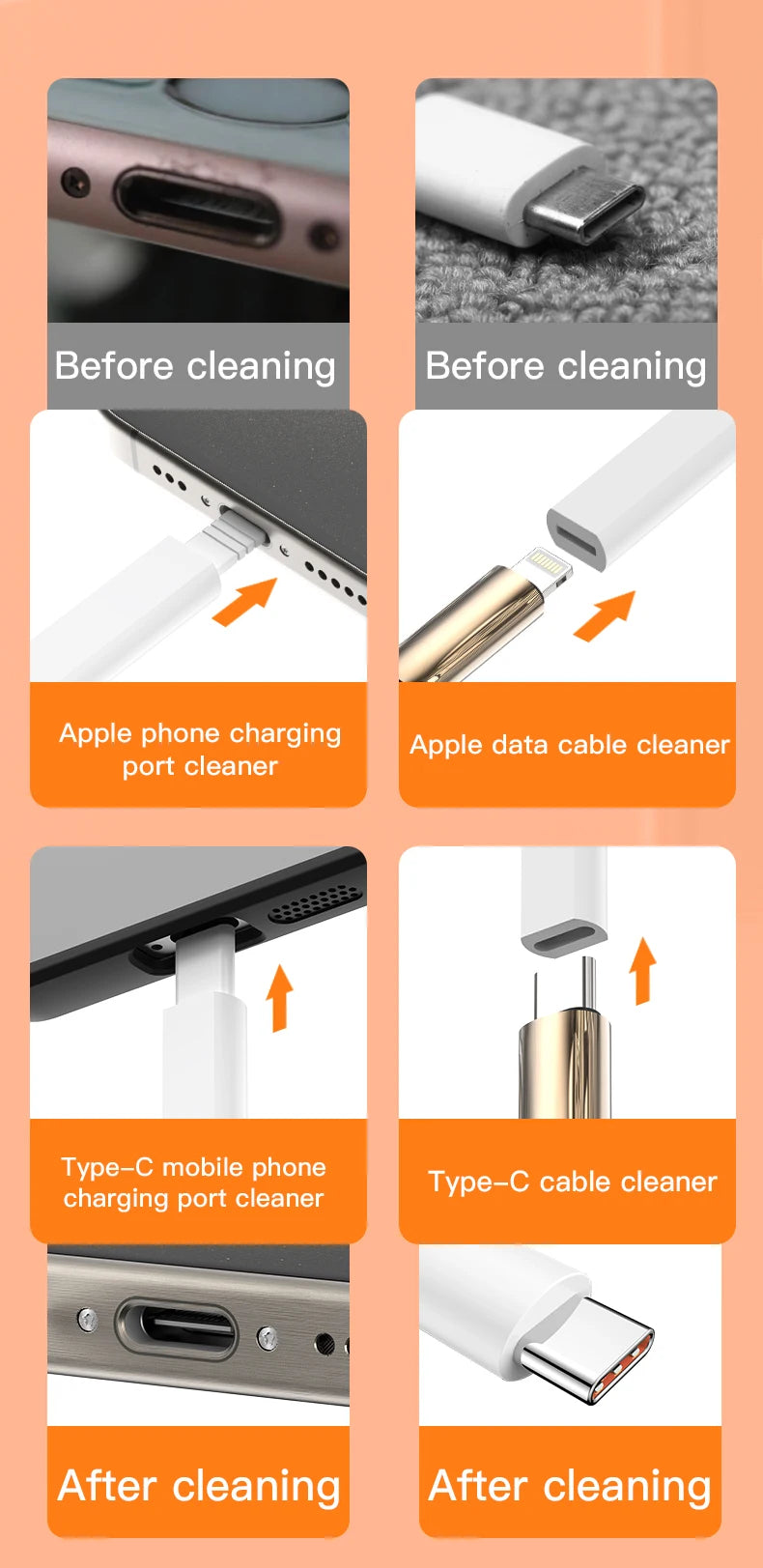 20/32-in-1 Multi-Functional Deep Cleaning Kit for iPhone Ports, AirPods, Keyboard, and Keycap Removal - Precision Tools