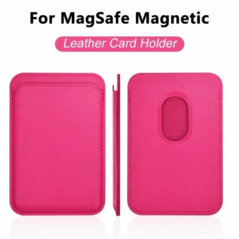 For Magsafe Accessories Magnetic Wallet Holder Leather Case For iPhone 13 12 14 15 16 17 Pro Max Card Holder Phone Purse Cover