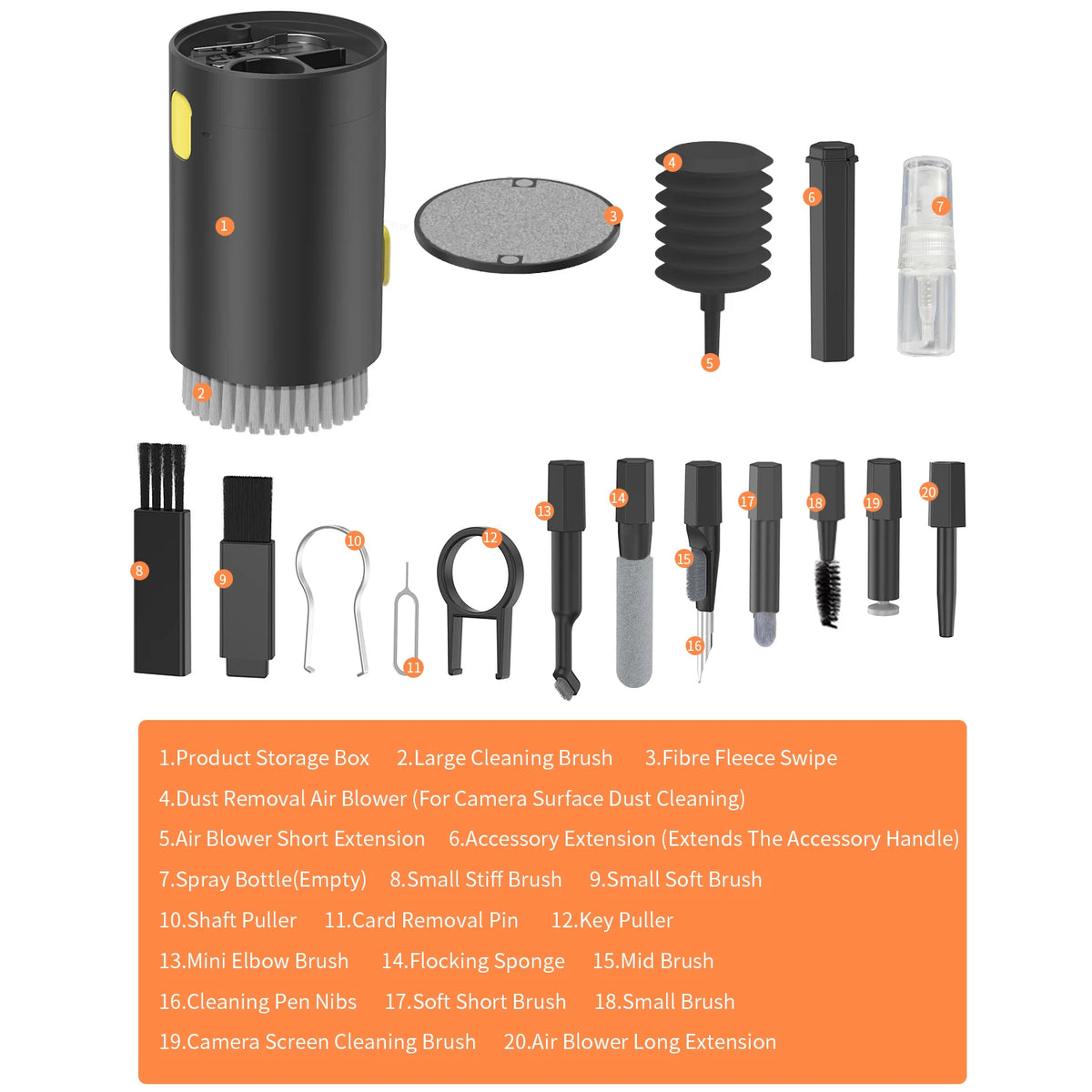 Multi-function Phone Tablet Keyboard Cleaning Kit for iPhone and AirPod headphone Brush Keyremover screen cleaner