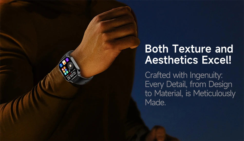 New Men Accurate Health Diagnosis ECG Smart Watch Blood Pressure Blood Oxygen Blood Fat Uric Acid Temp Bluetooth call Smartwatch