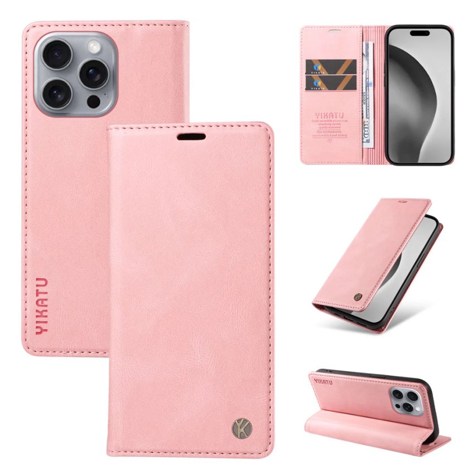 Wallet Magnetic Card Slot Cover Flip Leather Case For iPhone 16E 16 15 Pro Max 14 Plus 13 Mini 12 11 X XS XR SE2 SE3 8 7 6 2022