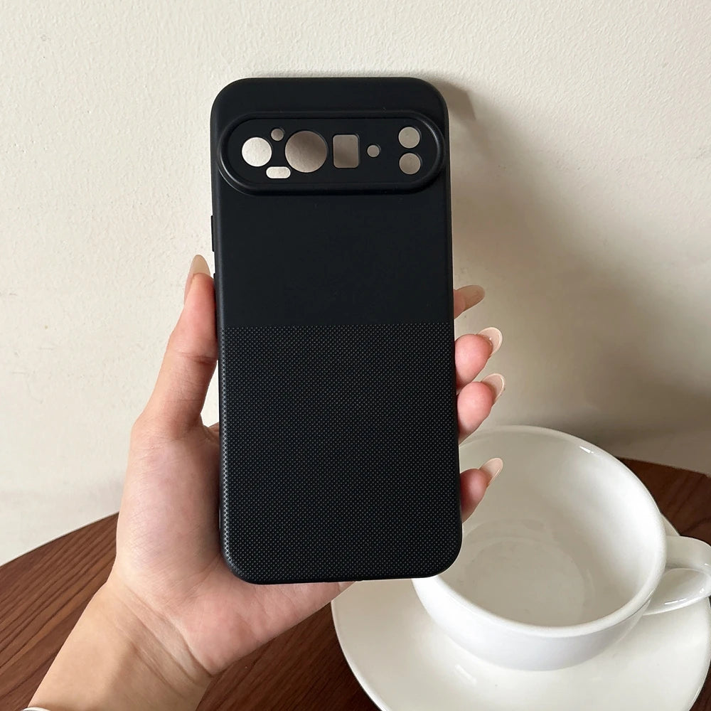 Geometric Dot Matrix Slim Matte TPU Case for Google Pixel 10A 9A 8A 7A 6A 6 7 8 9 10 Pro XL Soft Shockproof Wave Point Cover