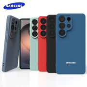 For Samsung Galaxy S26 S25 S24 S23 S22 S21 S20 Ultra Plus FE S25Edge Case Soft Liquid Silicone Cover Ultra Thin Phone Back Cover