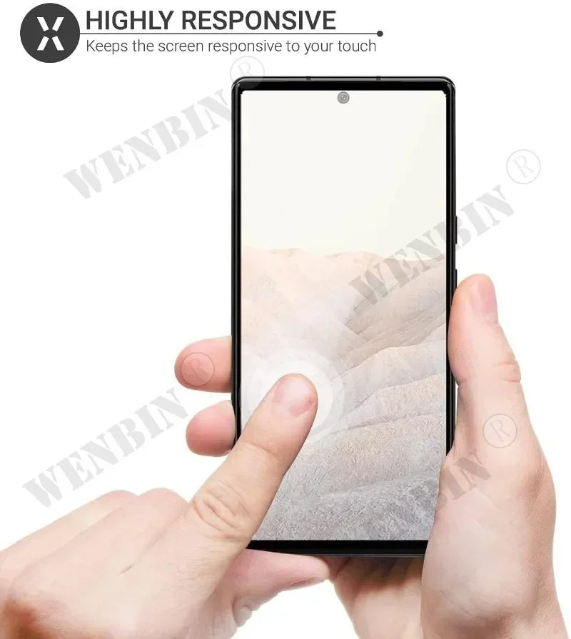 3 Pcs Tempered Glass For Google Pixel 11 10 9 Pro XL 8 7 6 Pro 7A 6A 5A 4A 3 XL Curved Full Cover Screen Protector