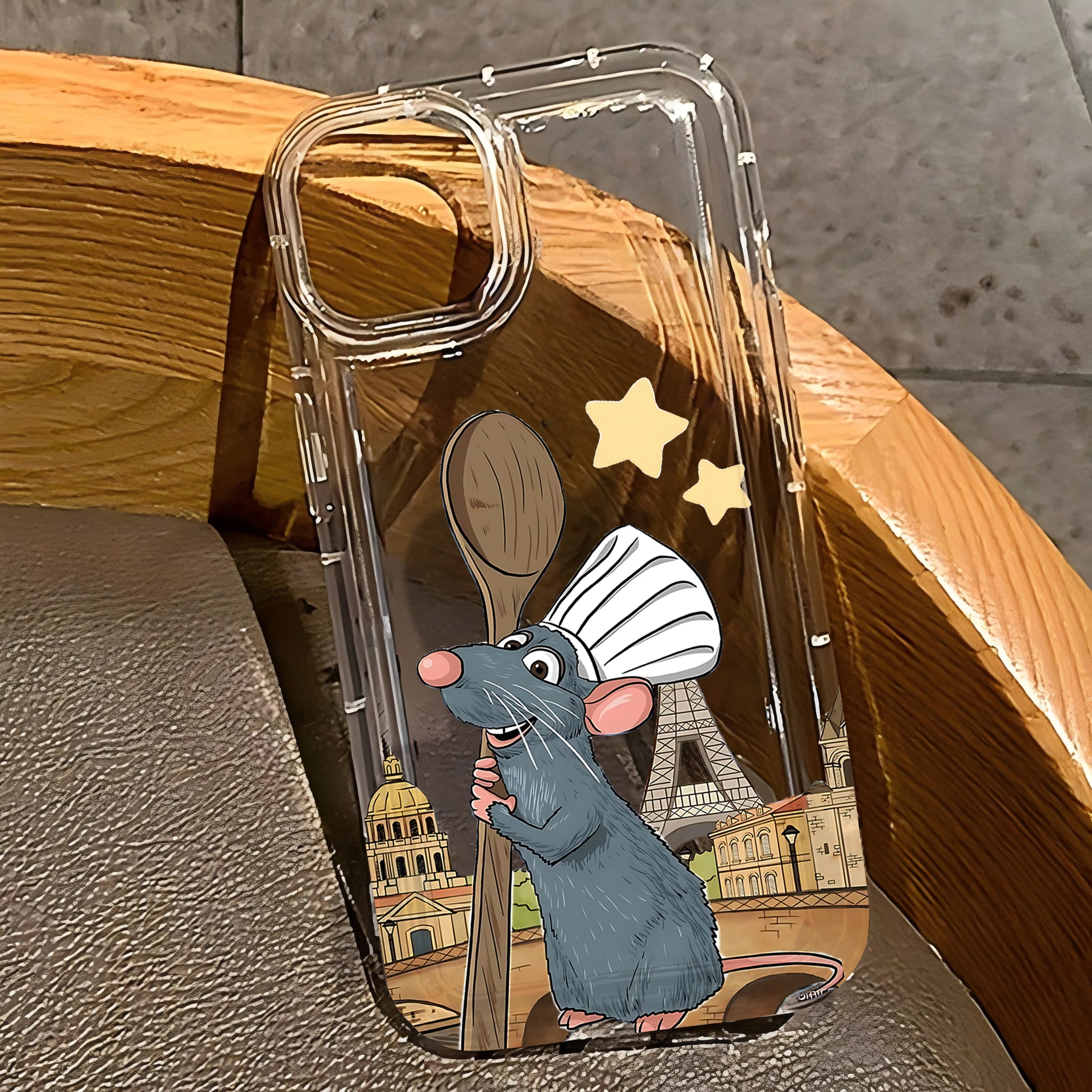 Cartoon Ratatouilles Phone Case for iPhone 17 16e 16 15 14 13 12 11 Pro Max 7 8 Plus X XR XSMax Airbag Anti Fall Clear