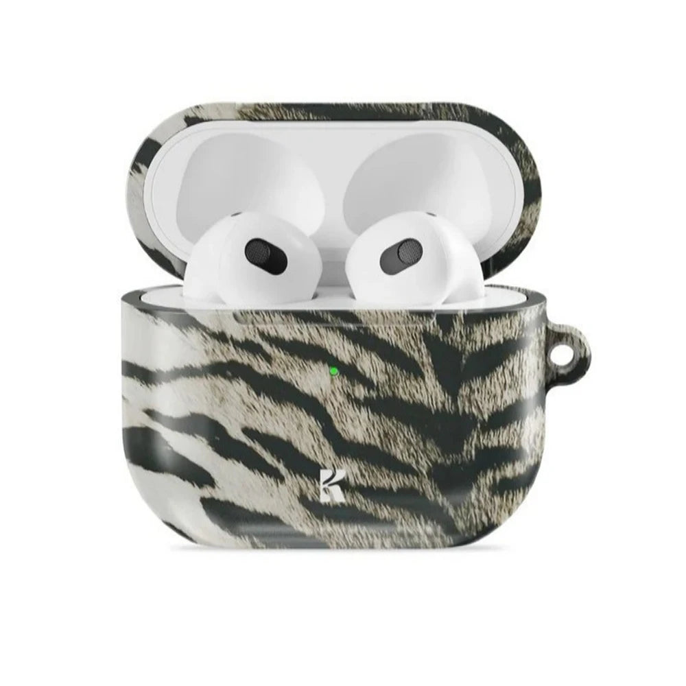 Snow Kitty Savage Idol Shockproof Protective Glossy HD Hard PC Cover Case For AirPods Earphone 1 2 3 Pro Pro2 With Metal Hook