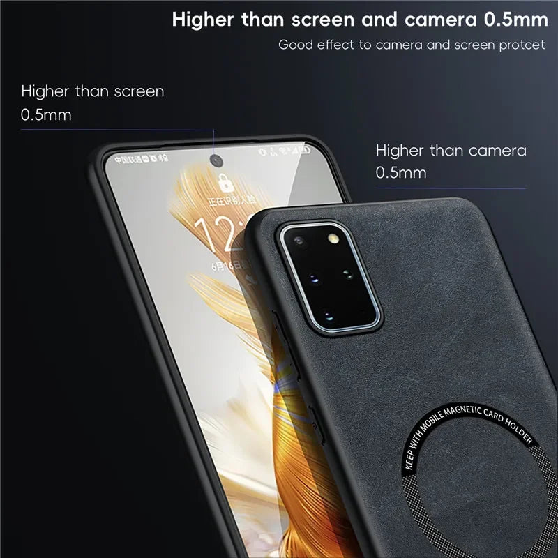 Magnetic Retro Leather Case For Samsung Galaxy S20 Plus Ultra S20Plus S20Ultra Wireless Charging Phone Case Cover