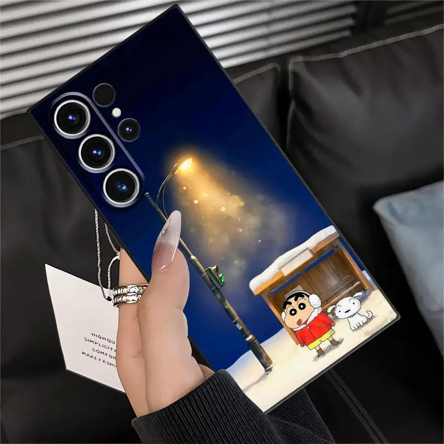 Funda Phone Cover Case for Samsung Galaxy S26 Ultra S20 Ultra Note 20 8 9 10 S24 S10 S9 S25 Plus S23 S21 FE Cra-yons Shin-chans