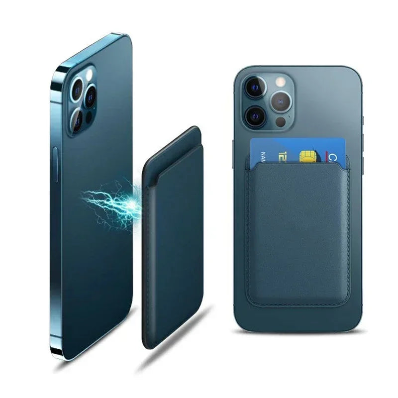 For Magsafe Accessories Magnetic Wallet Holder Leather Case For iPhone 13 12 14 15 16 17 Pro Max Card Holder Phone Purse Cover