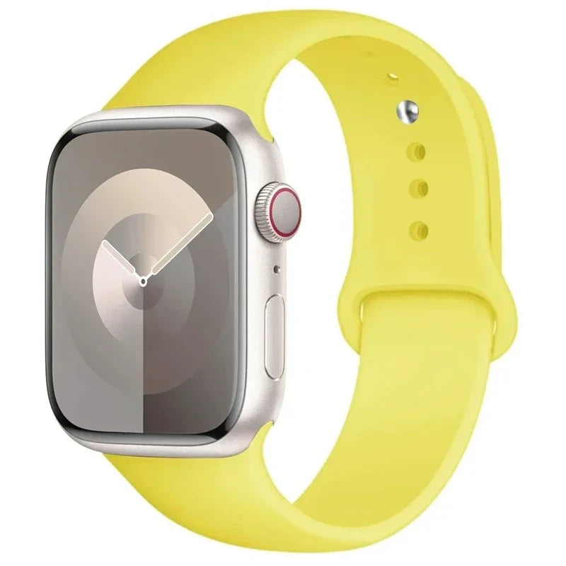 Silicone Sport Strap For Apple Watch Series11 10 9 8 7 6 5 SE Ultra3 Bracelet For Apple Watch 44mm 45mm 49mm 46mm 38/40/41/42 mm