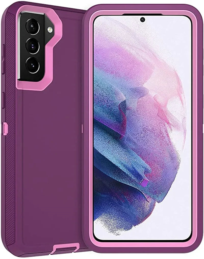 Defender Case for Samsung Galaxy S20 S21 FE S22 S23 S24 S25 Ultra S9 S10 Plus S10E Note 20 9 10 Plus Case ShockProof Aqua Cover