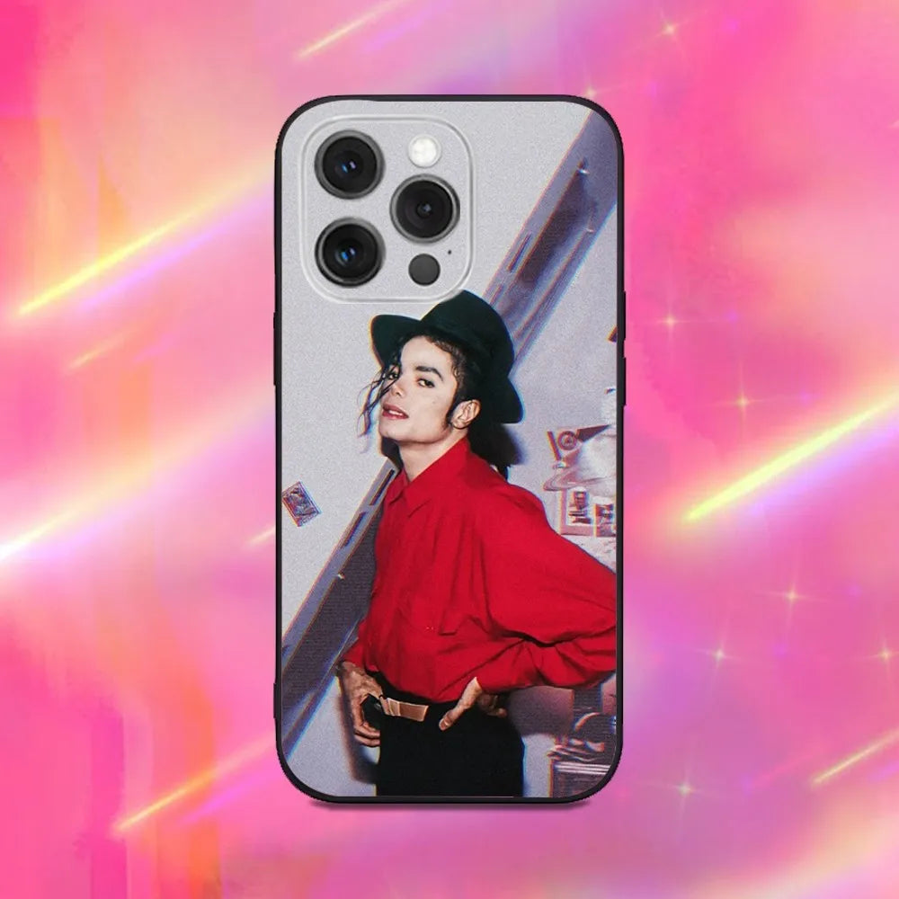Singer M-Michael J-Jackson Phone Case For iPhone 17 16 15 11 12 14 13 Pro Max Mini X XR 7 Plus 17E Air Shockproof Cover Fundas