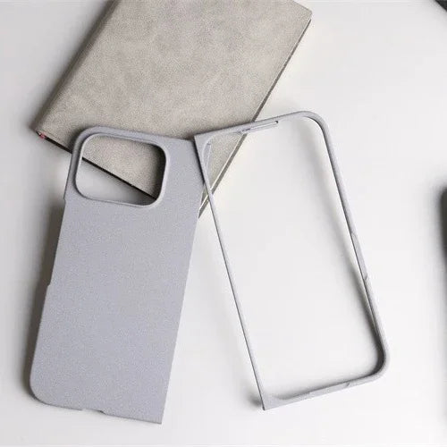 Sandstone Matte Hard PC Flip Phone Case for Google Pixel 9 Pro Fold Ultra Thin Anti-fall Full Protect Bumper for Pixel Fold 2