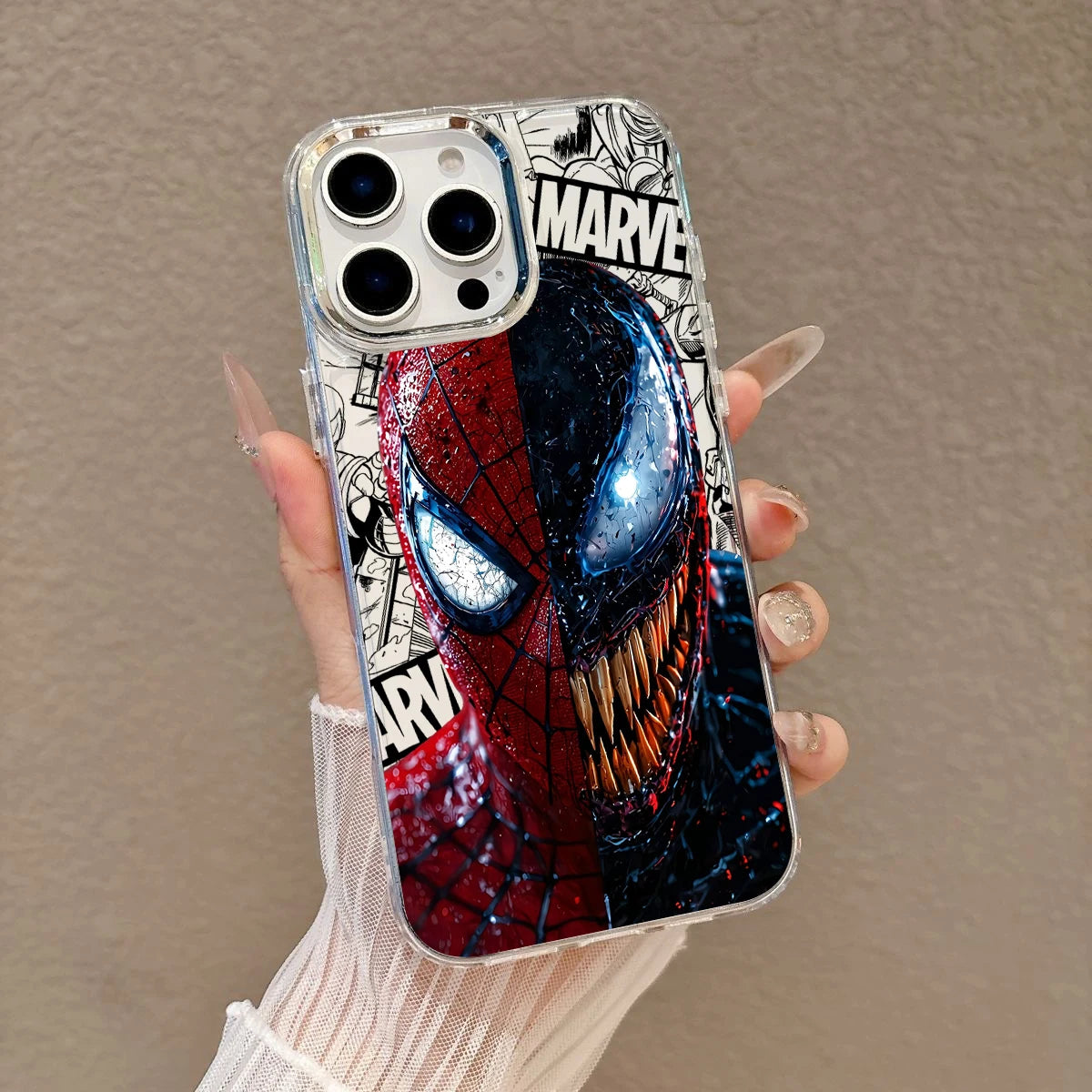 Anime Spiders-Man Phone Case For iPhone 17e 17 16e 16 15 14 13 12 11 mini Pro Max X XR XSMAX 8 Air Plus Transparent Soft Cover