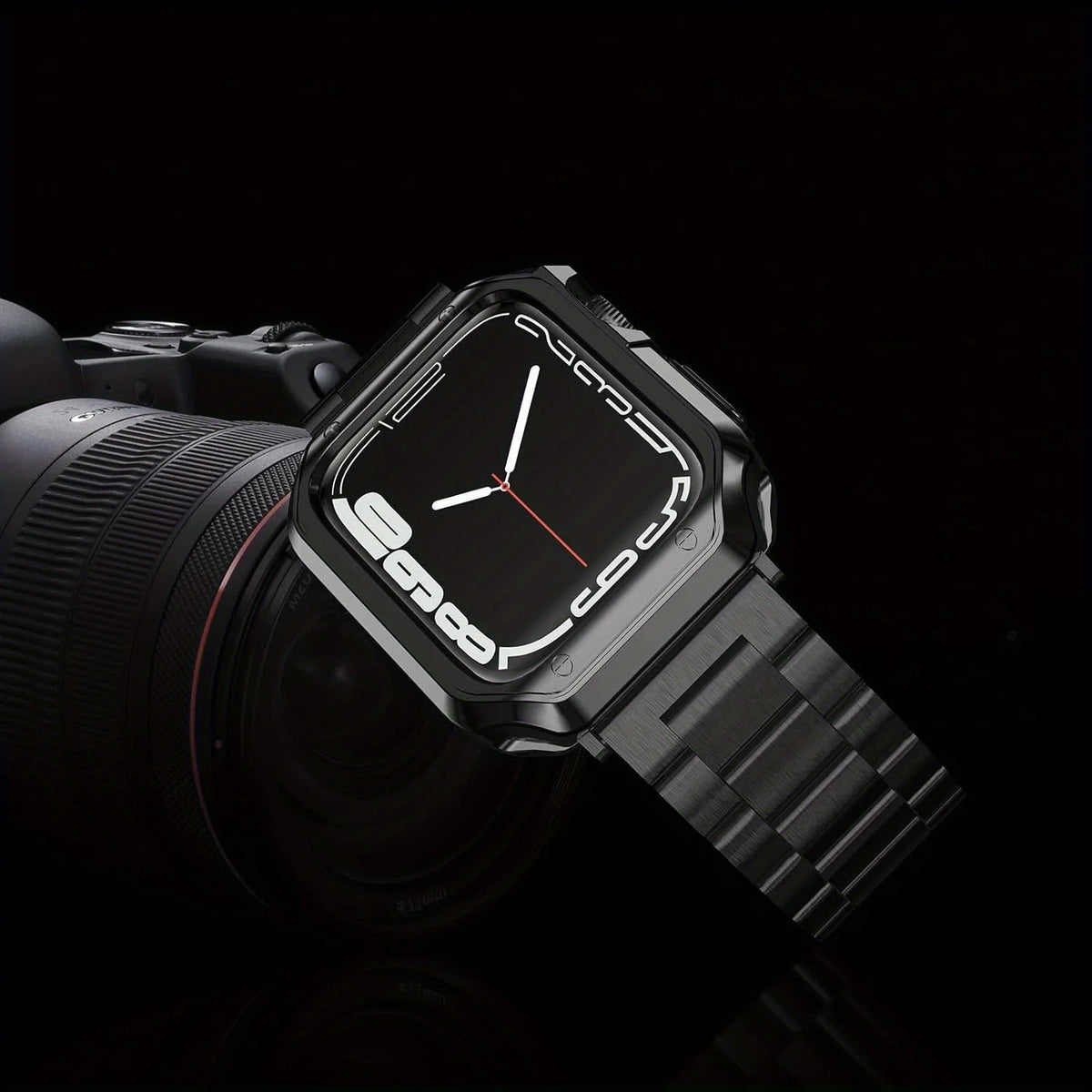 Stainless Steel Watch Strap For Apple Watch Band 49mm 46mm 44 45 41 40mm Metal Band For iwatch Series 10 9 8 7 6 Shockproof Case