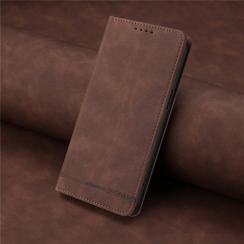 Leather Retro Anti-theft Wallet Flip Case For Motorola MOTO G Stylus Power Play 2025 2024 2023 2022 5G 4G Magnetic Phone Cover