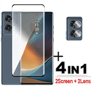For Motorola Edge 50 Pro Glass For Motorola Edge 50 Ultra Tempered Glass Full Cover 3D Curved Screen Protector 9H Lens Film