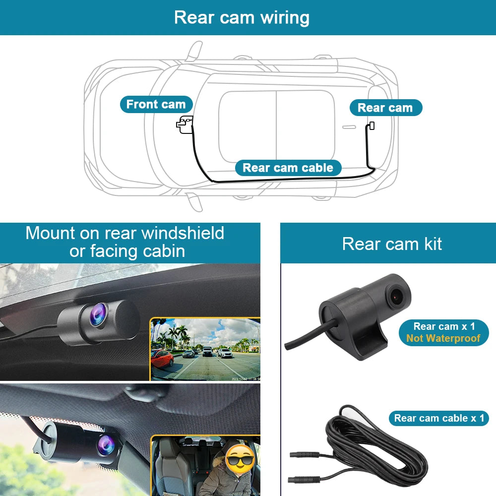 Dash Camera for Skoda Octavia 3 2013-2018/Kodiaq 2018-2023/SuperB III 2015-2019, ARB 4K OEM Style Car DVR For Skoda, APP Control