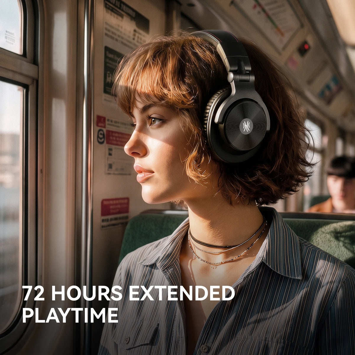 Oneodio A70 Gen 2 Wireless Bluetooth 6.0 Headphones With Hi-Res LDAC Audio 72Hrs Over Ear Studio Wired DJ Headset APP Support