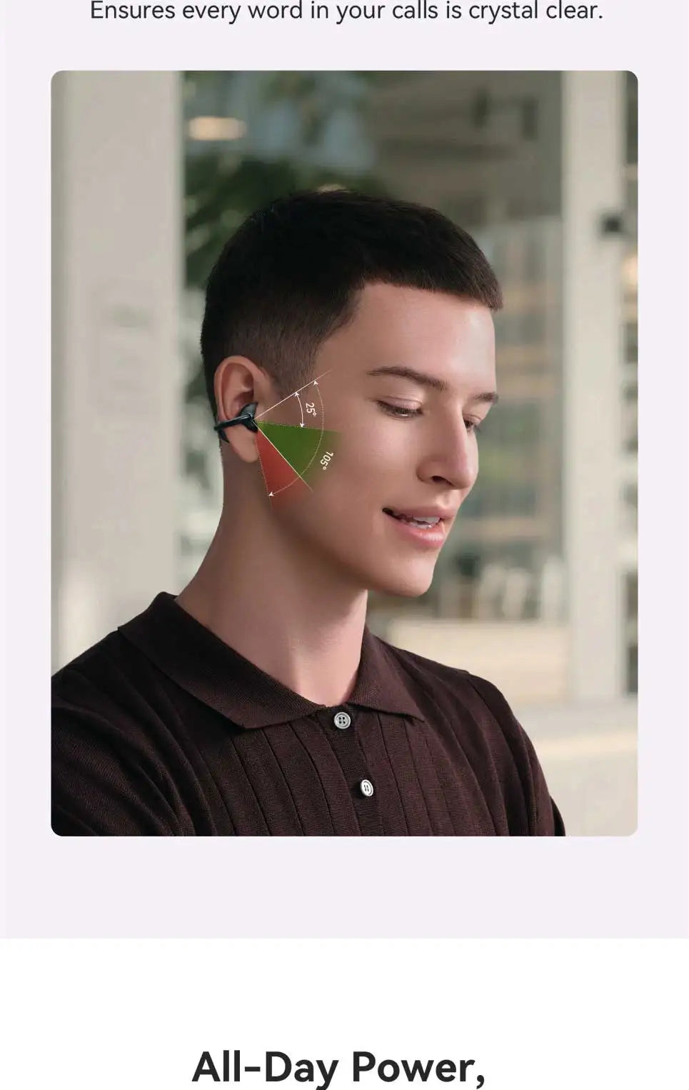 1More Open Ear Bluetooth Earbuds Wireless Ear Clip S21 Bluetooth 6.0 LDAC Wireless Hi-Res Audio Earphones IPX5 26H Battery Life