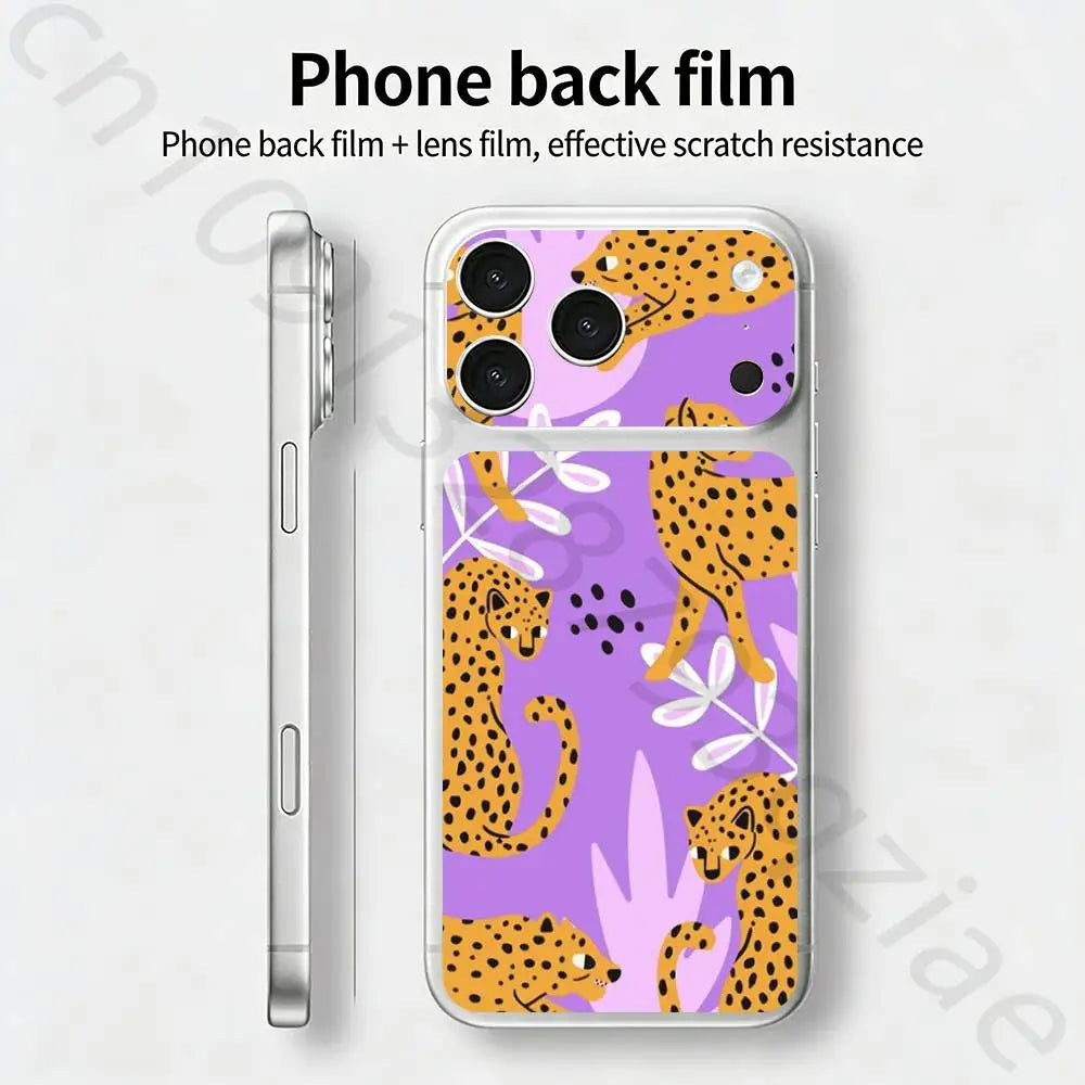 FlowER For iPhone 17 pro Max 17 pro Full Cover Decal Skin Wrap 3D Colorful Rear Protective Sticker Film