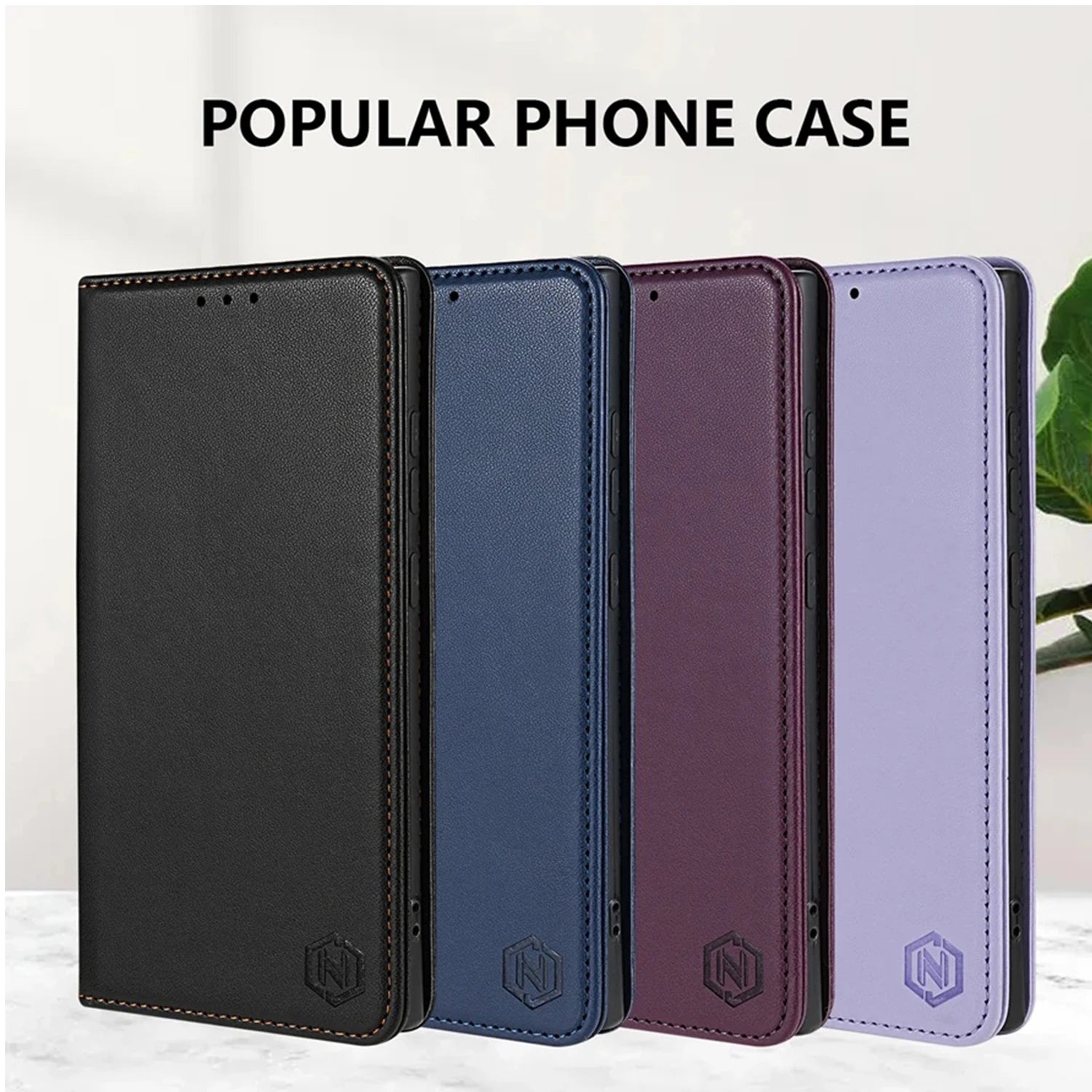 Wallet Skin Magnetic Slot Flip Leather Phone Case For Samsung Galaxy S25 Ultra S24 FE S23 S22 S21 S20 S10 Plus A16 A35 A55
