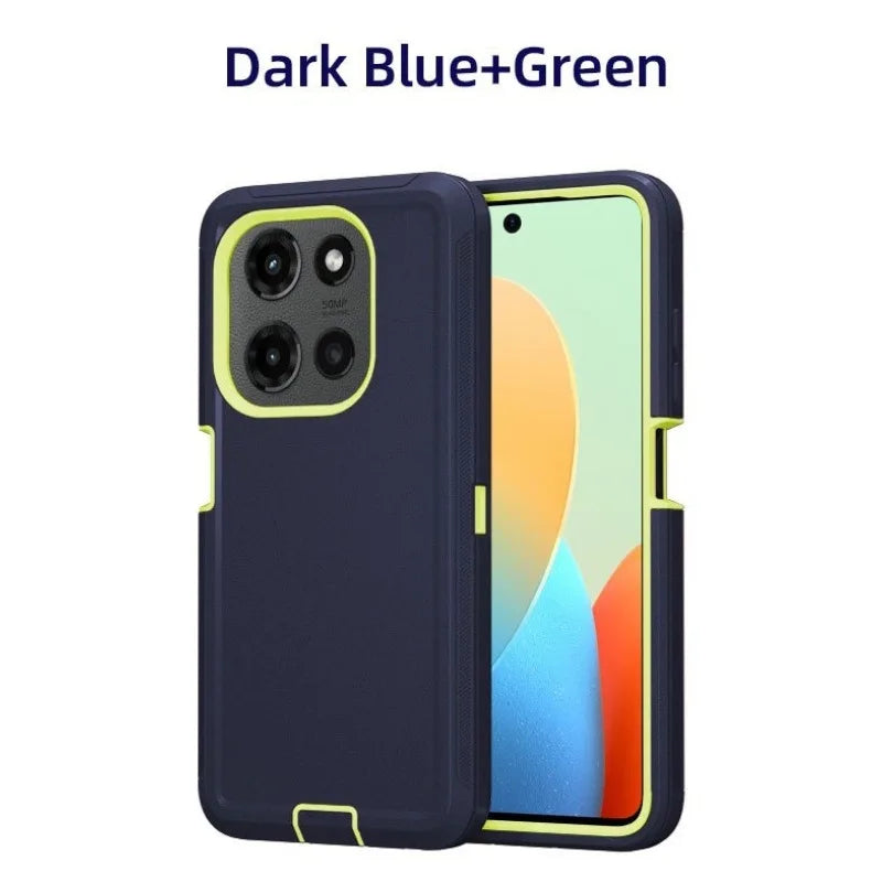 3-Laye Heavy Duty Hybrid Ott Defender Case For Motorola G Edge Play Stylus Power 5G 2026 2025 2024 2023 Shockproof Cover