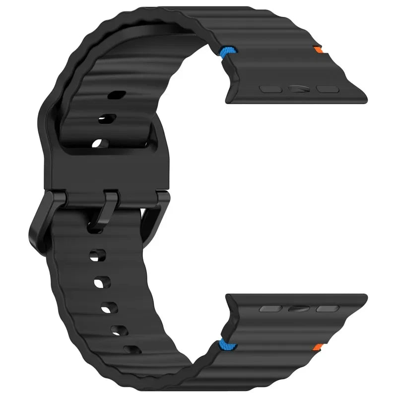 Silicone Strap for Apple watch Band 44mm 49mm 40mm 45mm 42mm 46mm correa bracelet iwatch Series 12 11 9 8 7 6 SE 10 Ultra 3 4 2