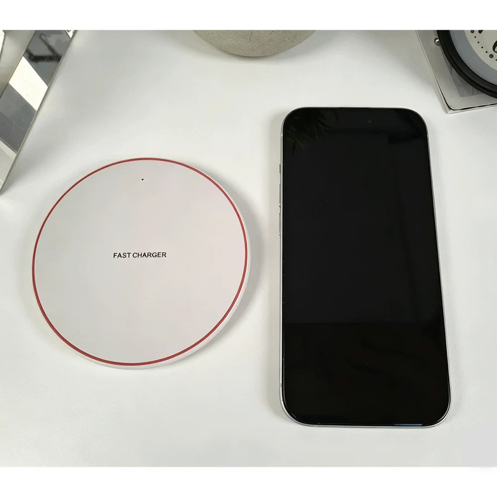 30W Fast Wireless Charger Compatible with iPhone 17‑12 Pro Max, Galaxy S25‑S20, Huawei, Xiaomi & Google Pixel