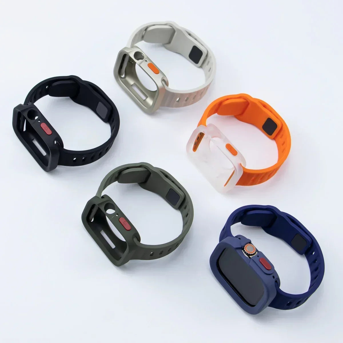 Silicone Case+Strap for Apple Watch Ultra3 49mm Series 11/10 42mm 38 44mm 40mm 45mm 41mm Bracelet Cover for iWatch Series 8 9 7