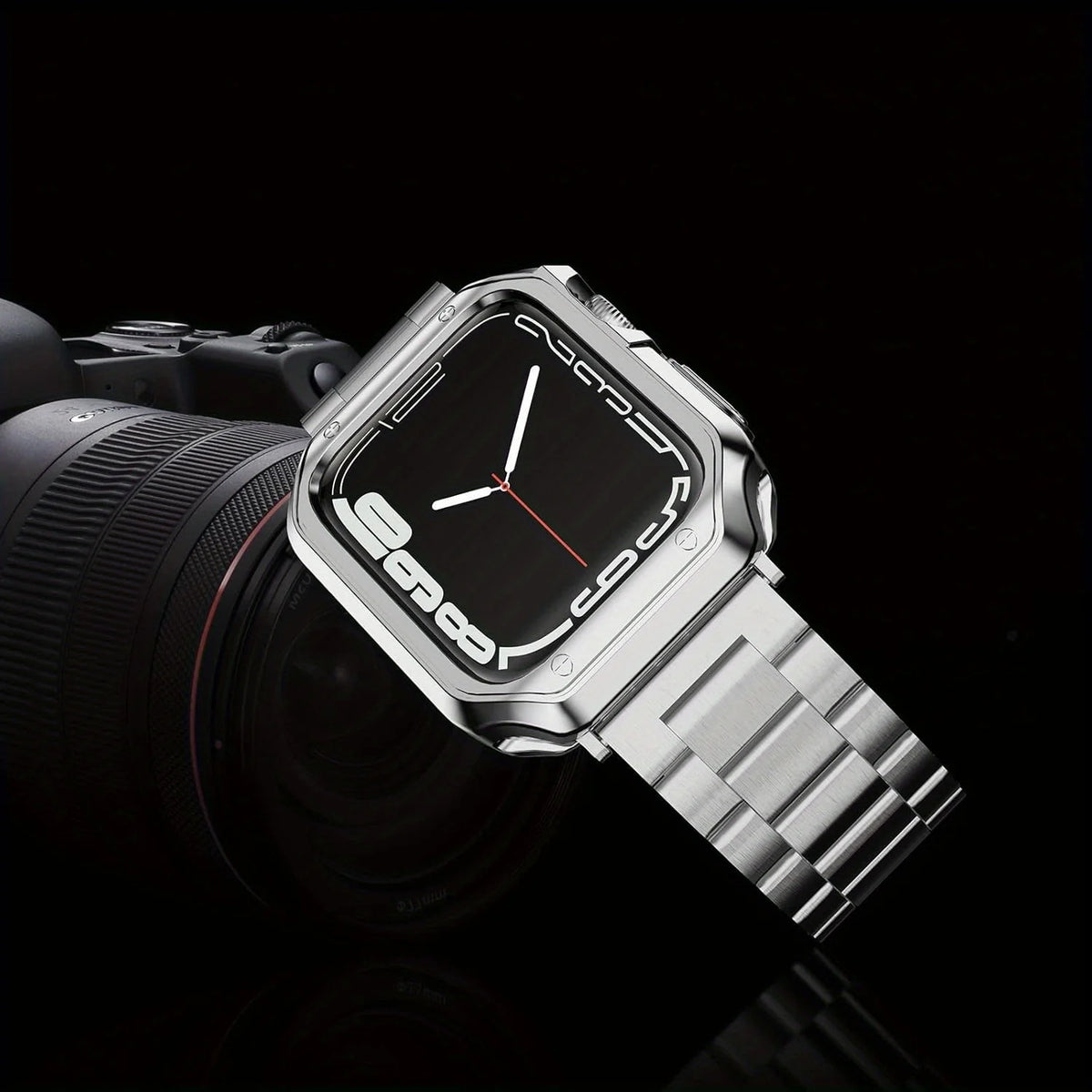 Stainless Steel Watch Strap For Apple Watch Band 49mm 46mm 44 45 41 40mm Metal Band For iwatch Series 10 9 8 7 6 Shockproof Case