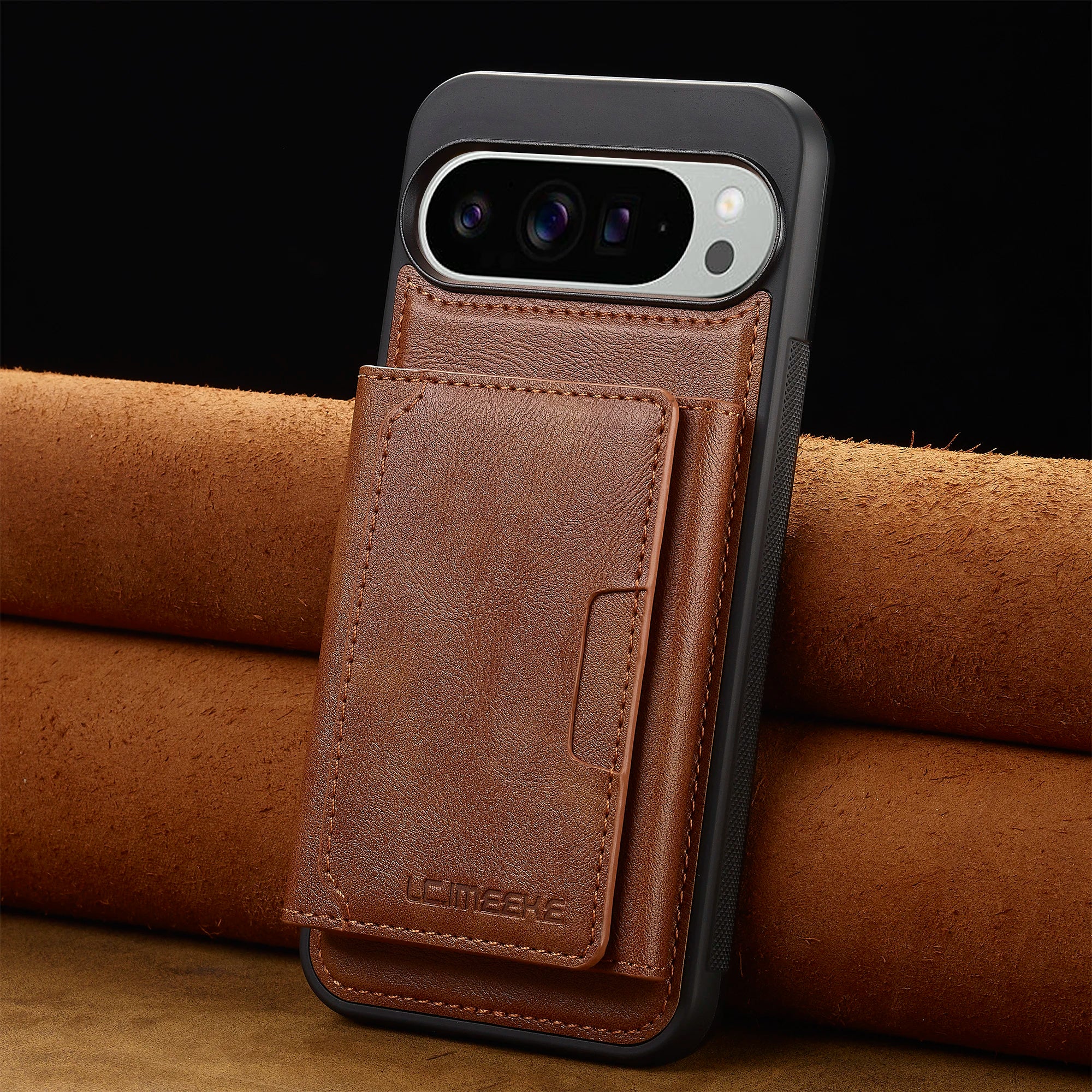 Card holder Phone Case For Google pixel 10 9 8 7 pro XL 8A 9A cover Luxury For Magesafe Magnetic Leather funda wallet cases