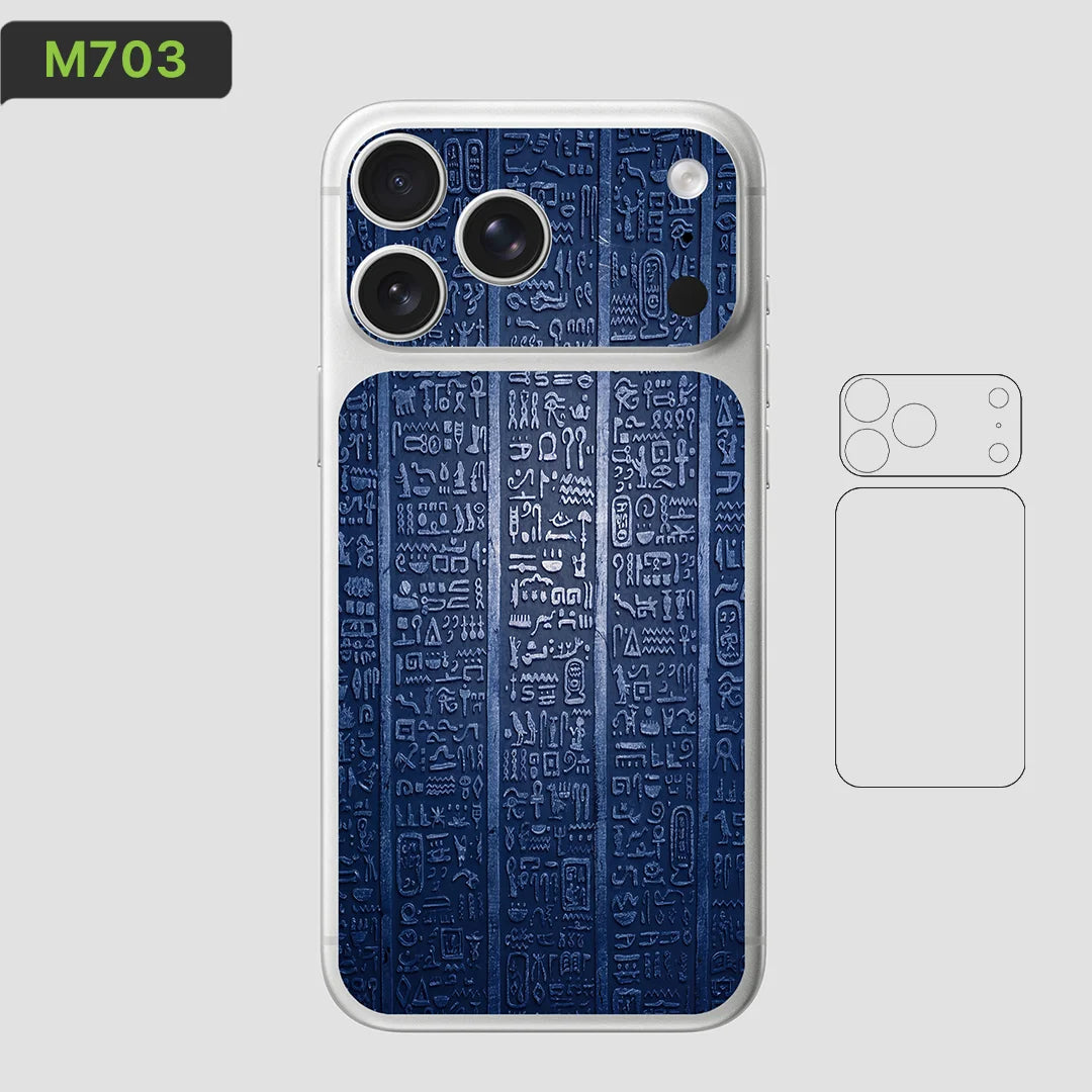 BC05 for Apple iPhone 17 Pro Max /17 Pro/Air Camera with Battery Skin Wrap 3D Colorful Rear Protective Sticker Film