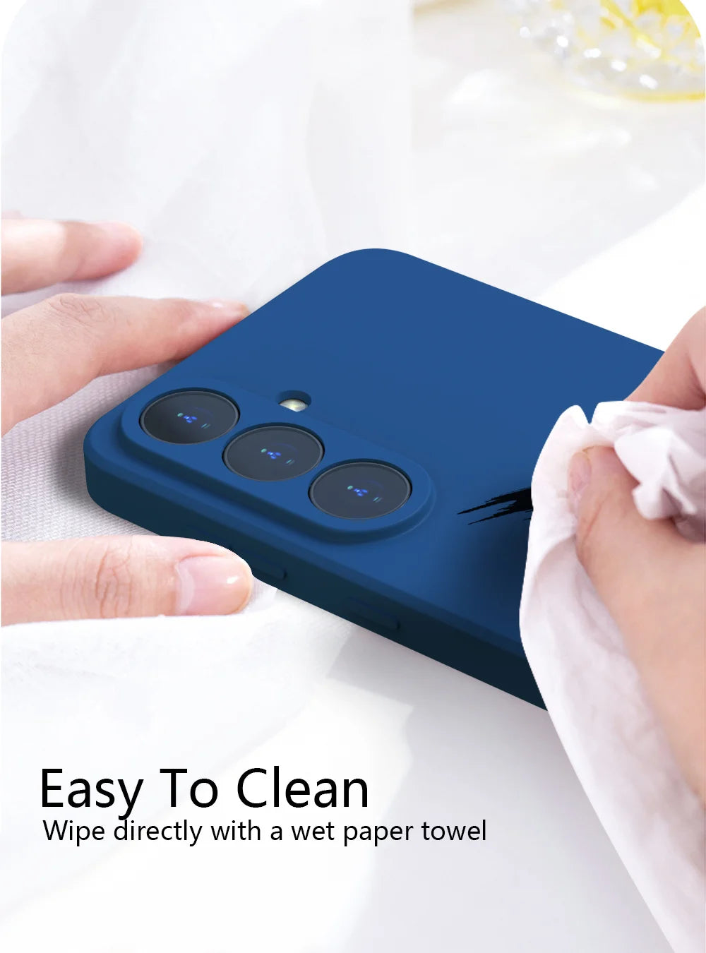 For Samsung Galaxy S26 S25 S24 S23 S22 Plus S26 Ultra S25 FE EDGE Case Soft Liquid Silicone Shockproof Phone Back Cover