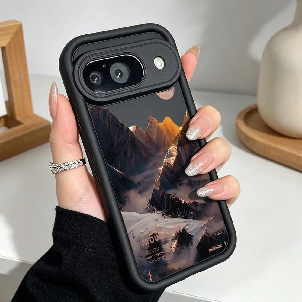 Luxury Snow Mountain Landscape Cover For Google Pixel 10 9 8 7 9a 8a 7a Pro XL Eye Ladder Phone Case
