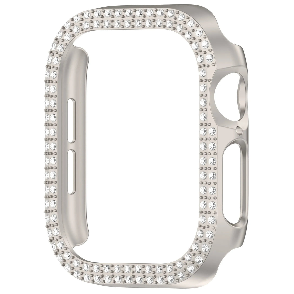 Cover For Apple watch Case 42mm 46mm 44mm 40mm 45mm 41mm Bling Rhinestone PC Bumper Protector Face iWatch Series 10 SE 9 8 7 6 5