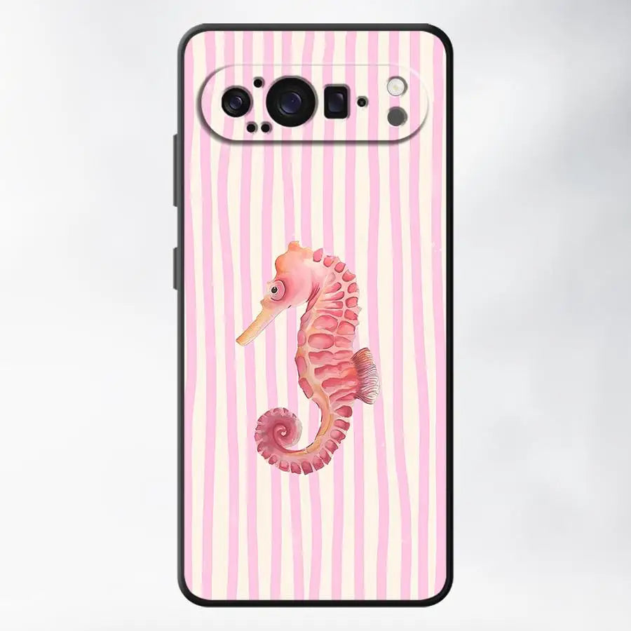 Ocean Striped Case for Google Pixel 10A 6a 7a 6 7 8 Pro 10 9 Pro XL 9a 8a Funda Phone Cover