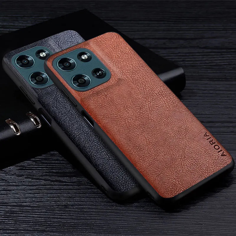 Luxury Leather Case For Moto G Power Stylus Play 2026 2025 2024 4G 5G Business Style Retro Litchi Pattern Back Cover