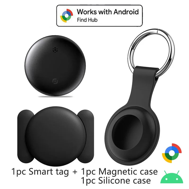 1-4Pcs Anti-Lost Tag Google Find My GPS Tracker Android Finder Compatible with Google Find Hub (Android Only) Key Wallet Finder