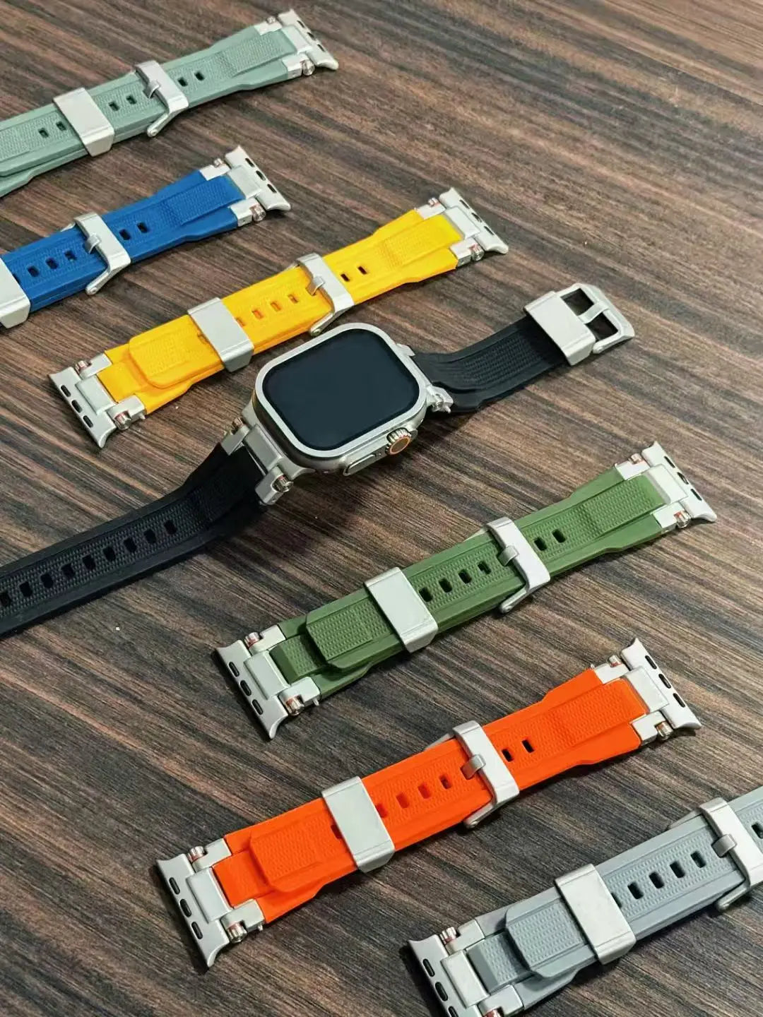 Original Rugged Strap For Apple Watch Ultra 2 3 4 Band 44mm 45mm 46mm 49mm Bracelet iWatch Series 12 11 10 9 6 SE Sport Bands