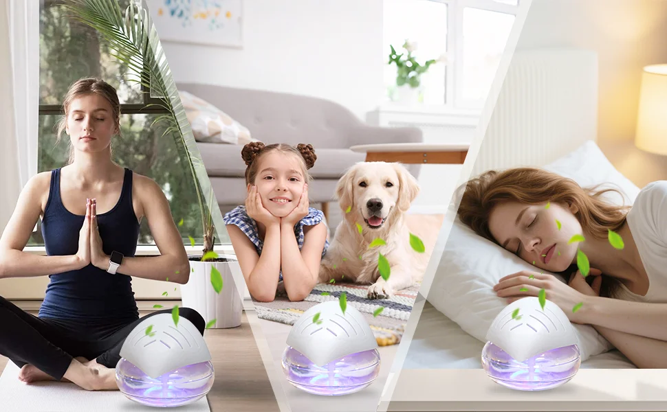 Home Air Purifier Without HEPA Filter Water‑Washing Air Scrubber Portable Mini Air Humidifier, Cold Air Scent Diffuser Machine A