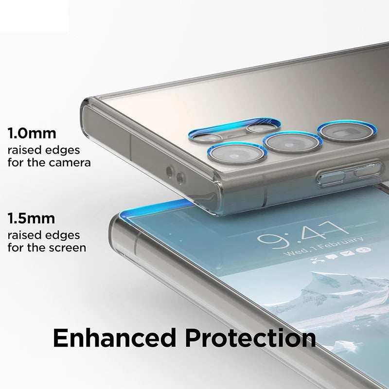 Ultra Thin Clear Silicone Soft Case For Samsung Galaxy S25 S26 Ultra S24 S23 S21 S20 FE S22 Ultra Plus Edge Transparent Cover
